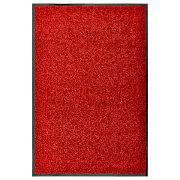 Berkfield Doormat Washable Red 60x90 cm