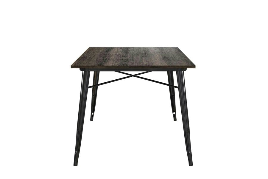 Dorel Home Fusion Rectangular Dining Table in Black