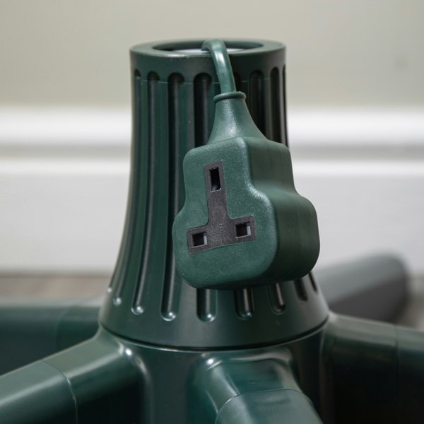 Samuel Alexander 20cm x 65cm Green Rotating Christmas Tree Stand for 2.4m Max Tree Height