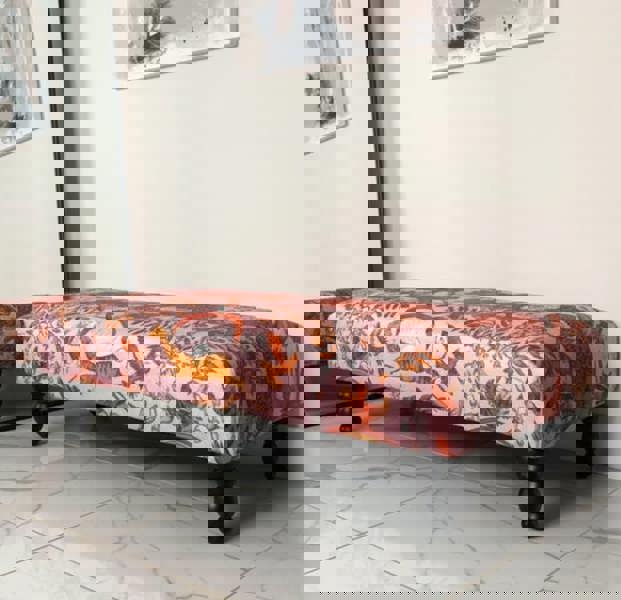 ISTOOLS Printed Fabric Bespoke Footstool – Comfort Meets Style (Non-Storage)