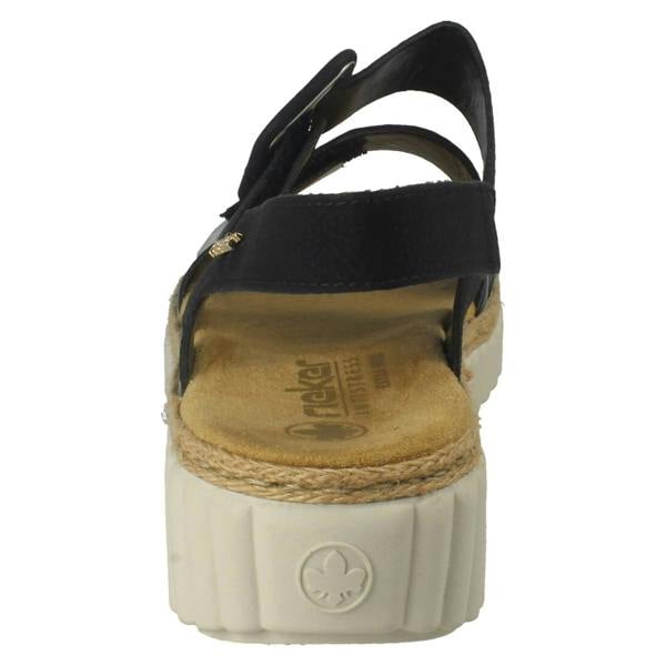 Rieker Ladies Rieker Extra Wide Fit Buckle Detailed Summer Sandals 69260