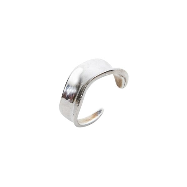 Spero London Large Contour Stack Sterling Silver Ring