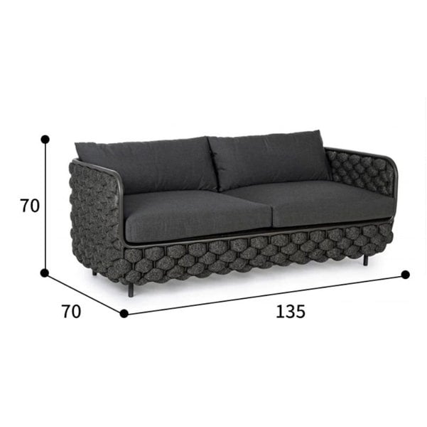 Ginny Rattan Outdoor Sofa Set, Outdoor Furniture-Rit Concept-Rit Concept