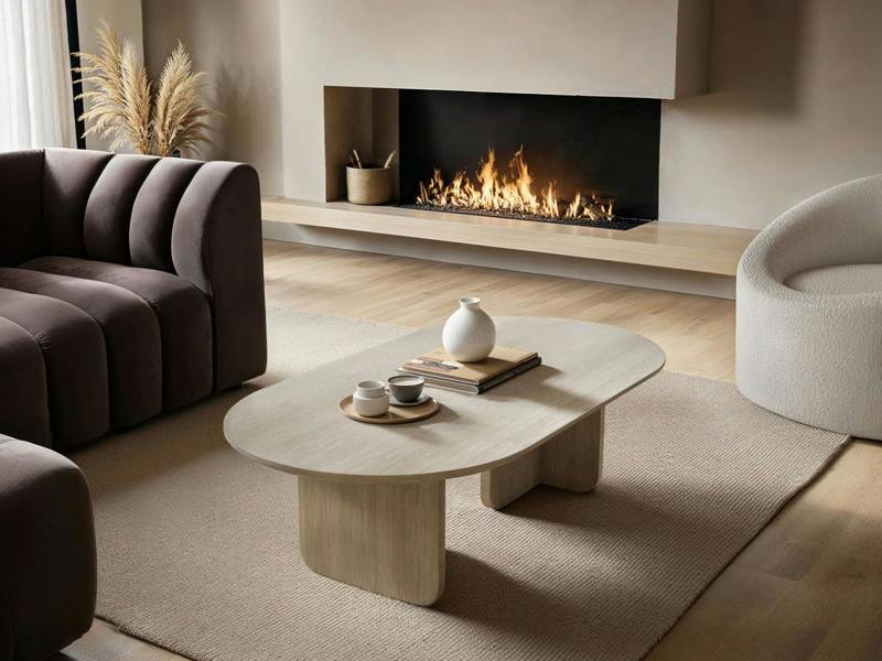 Aven Sintered Stone Effect Coffee Table