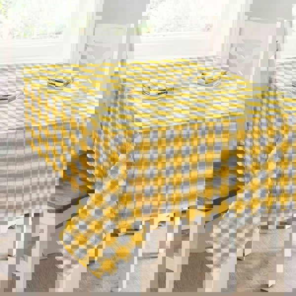 Velosso Seersucker Gingham Check Tablecloth - 50" x 90"