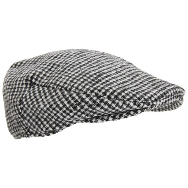 Universal Textiles Mens Traditional Lined Flat Cap - Dogstooth