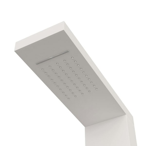 Berkfield Shower Panel System Aluminium White