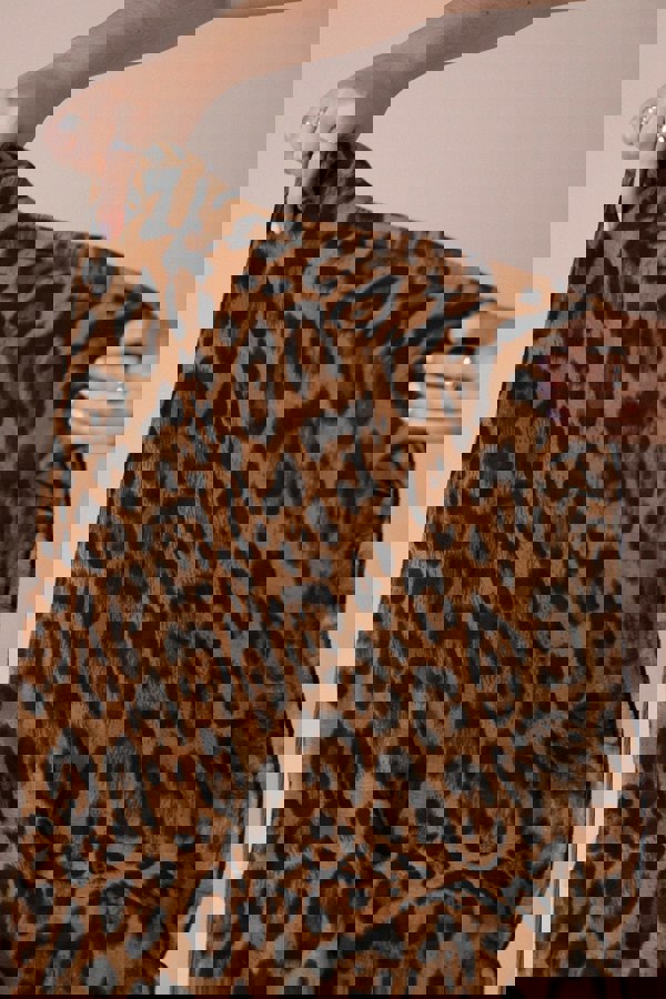 SVNX Scarf In Brown Leopard