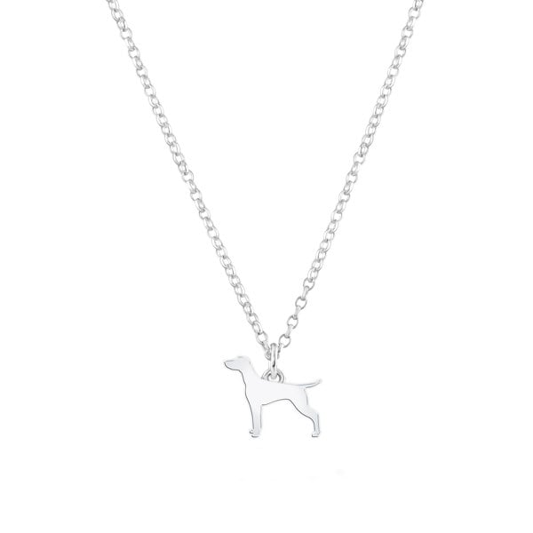 Mylee London Vizsla Silhouette Silver Necklace - Personalised