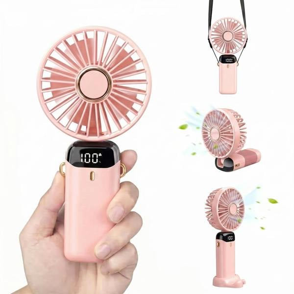 Dragodirect Handheld Mini Fan USB Rechargeable 5 Speed Type C