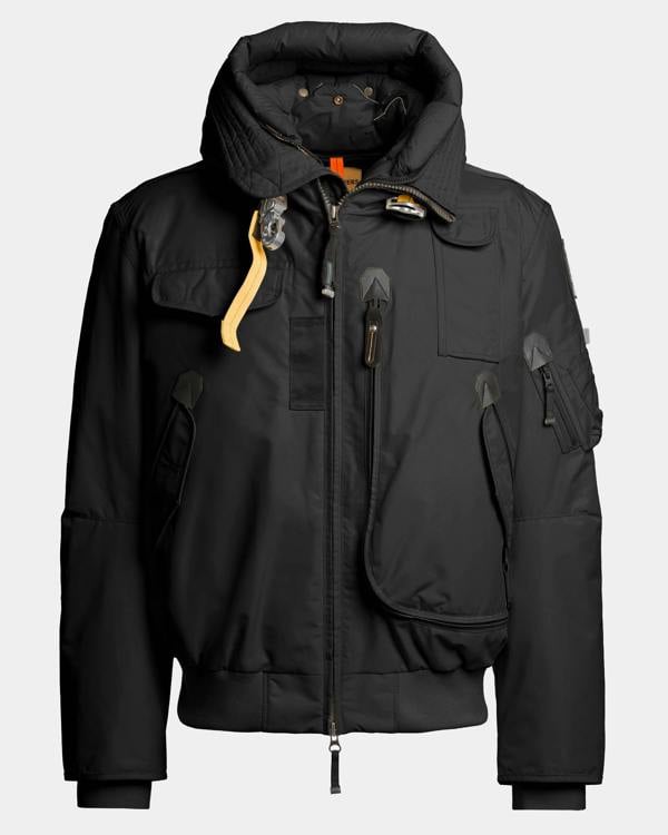 Parajumpers Gobi Mens Hooded Down Bomber - Black 541