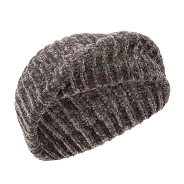 Trespass Artois Logo Chenille Beret - Grey - 