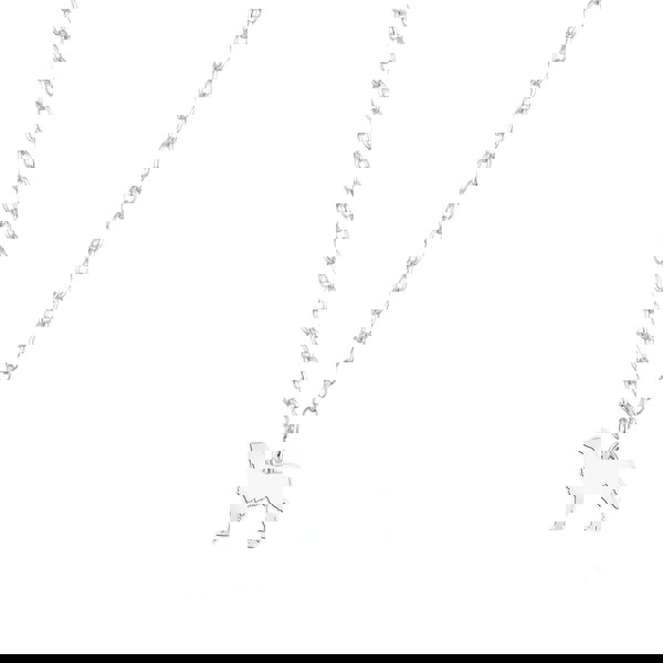 Gordon Setter Silhouette Silver Necklace - Personalised - MYLEE London