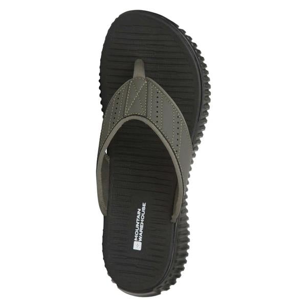 Mountain Warehouse Mens Rest Comfort Flip Flops - Khaki Green - 