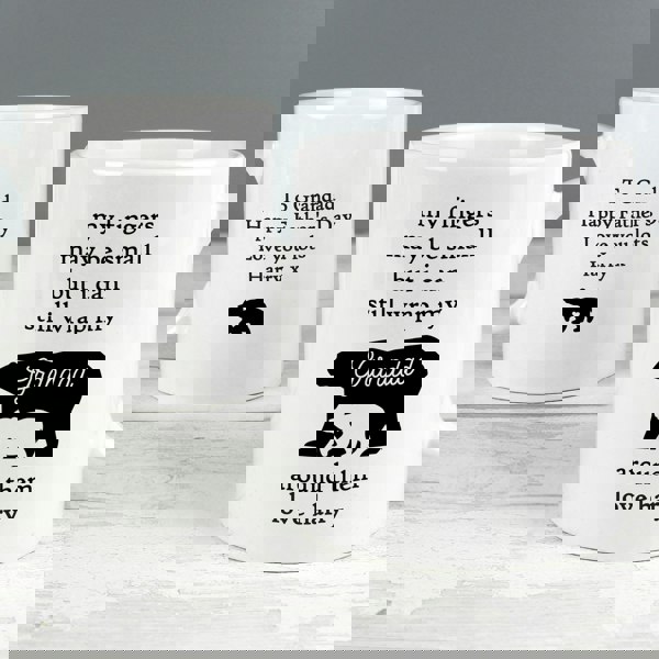 Personalised Memento Company Personalised My Fingers May Be Small Bears Mug