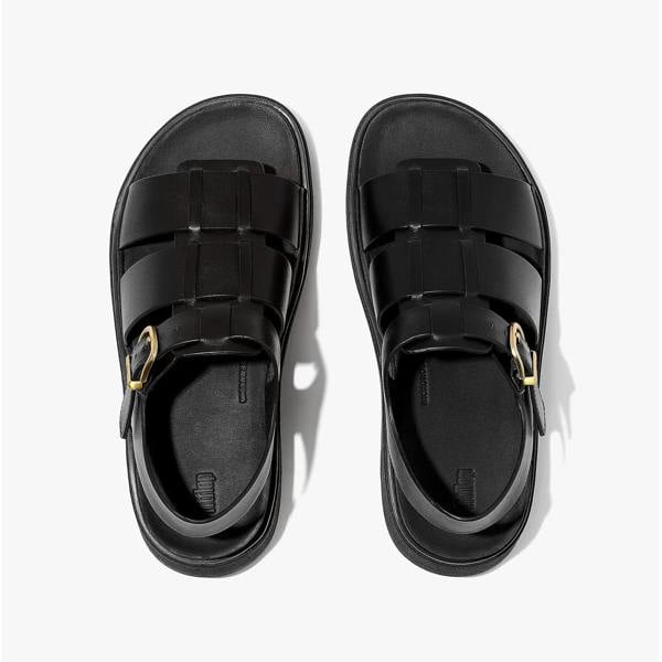 FitFlop FitFlop GEN-FF LEATHER Womens Fisherman Sandals All Black