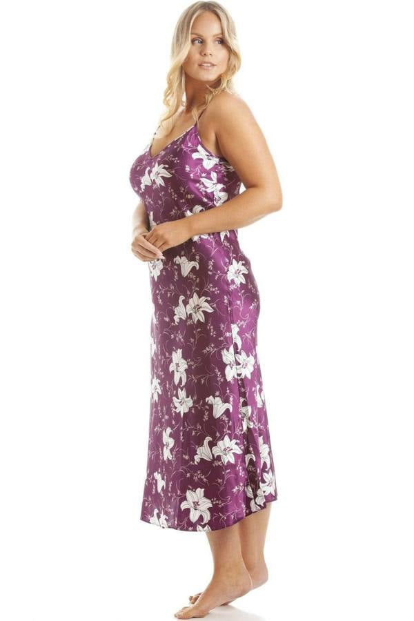 Womens Lilly Floral Satin Chemises