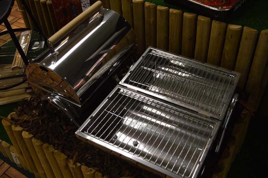 Samuel Alexander Portable Barrel Style Charcoal Camping Barbecue / BBQ