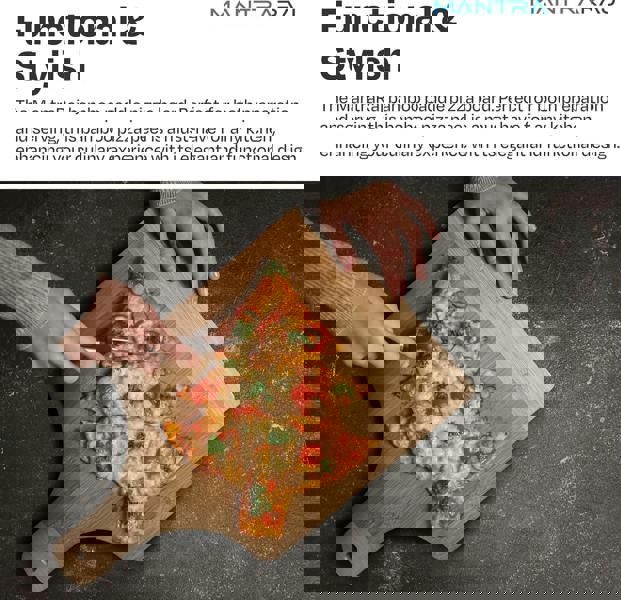 MANTRARAJ Combo Bamboo Paddle Pizza Wooden Chopping Board Multi-Purpose Cutting Board with Juice Groove