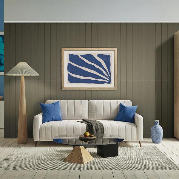 Fuse Wide Tongue & Groove MDF Wall Panel, 1.2m x 0.6m
