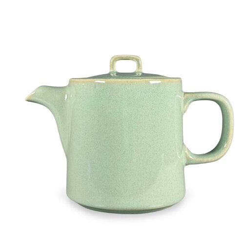 Scandi Home Oslo 1L Ceramic Teapot with Stainless Steel Infuser, Sage Green