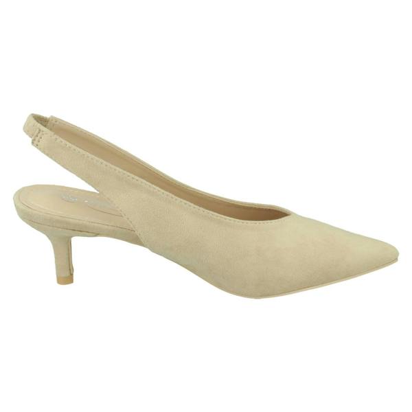 Spot On Ladies Spot On Heeled Stiletto Slingback Heels F90111