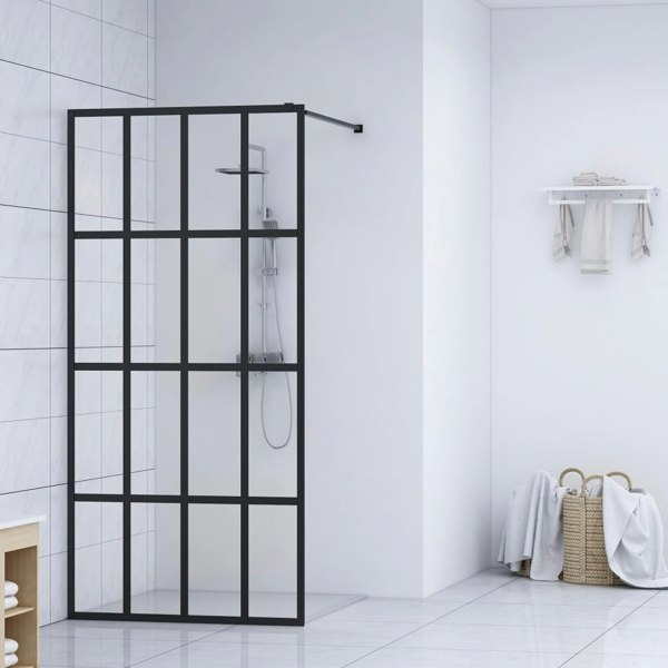 Berkfield Walk-in Shower Screen Clear Tempered Glass 100x195 cm