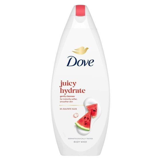 Dove Juicy Hydrate Body Wash, 0% Sulfates & SLES Gentel Cleansing, 225ml 6 Pack