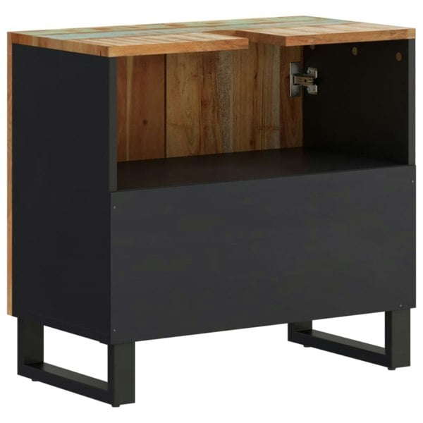 Berkfield Sink Cabinet 62x33x58 cm Solid Wood Reclaimed and Engineered Wood