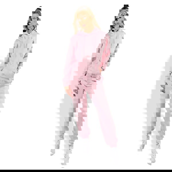 Wellworth Baby Pink Women Jogger Soft Cozy Loungewear Casual Everyday Bottoms