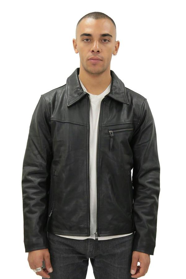 Infinity Leather Men's Harrington Cow Hide Leather Jacket-Lima