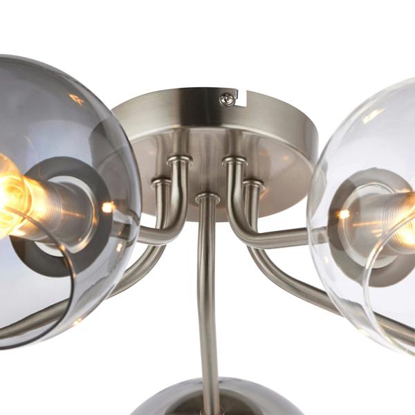 Pagazzi Lighting Branco 5 Light Semi-Flush Ceiling Light