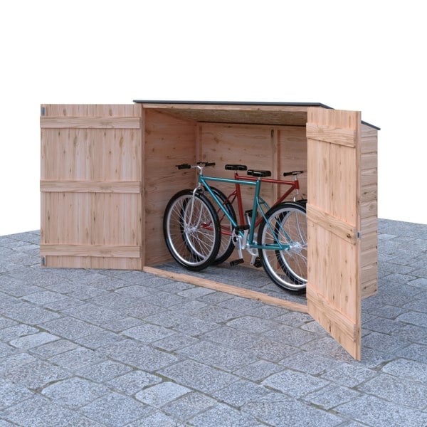 Shire Pent Shiplap Bike Store No Floor 6x3 - Best Shed