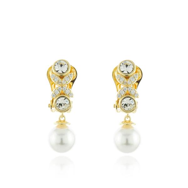 Cachet London Petra Gold Clip On Earrings