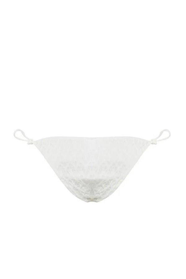 WOVCOR Tie-Up Textured Regular Bikini Bottom