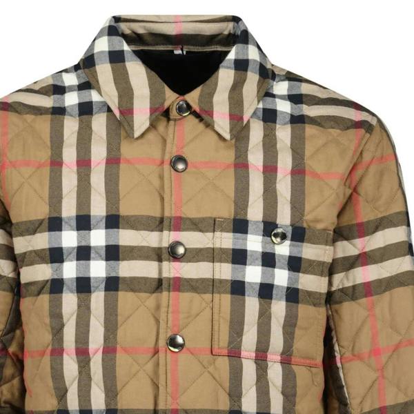 Burberry 'Forres' Diamond Quilted Jacket Taupe Brown - chancefashionco