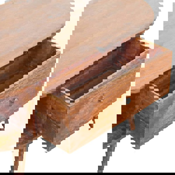 Artisan Furniture Solid Wood Chestnut Oval Coffee Table with 1 Drawer