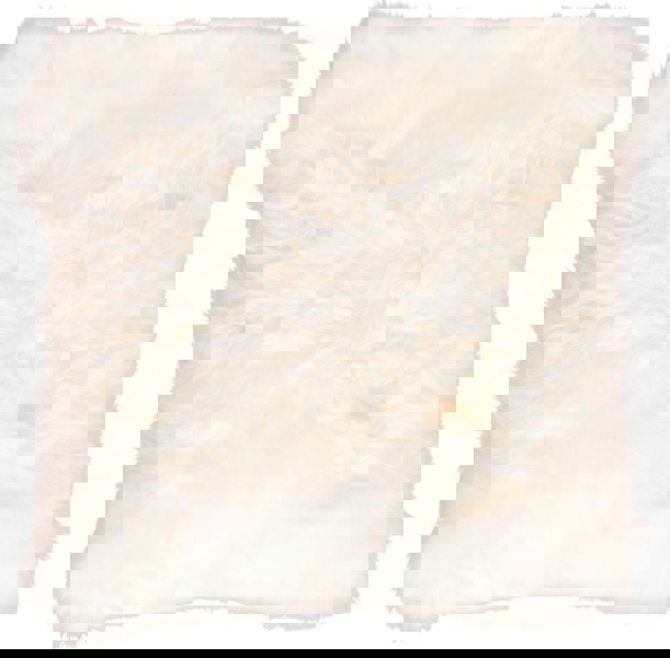 Long-Wool Sheepskin Cushion | 35x35 cm Ivory