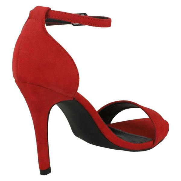 Spot On Ladies Spot On High Heel Mule Sandals