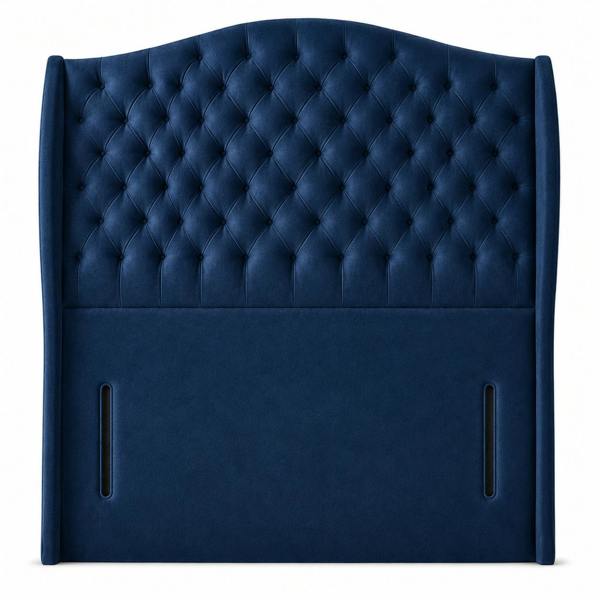 Great British Beds Venice Headboard - Blue Plush