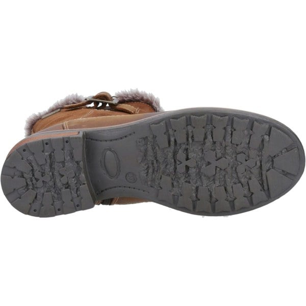 Cotswold Kemerton Leather Women's Tan Winter Mid Calf Boots