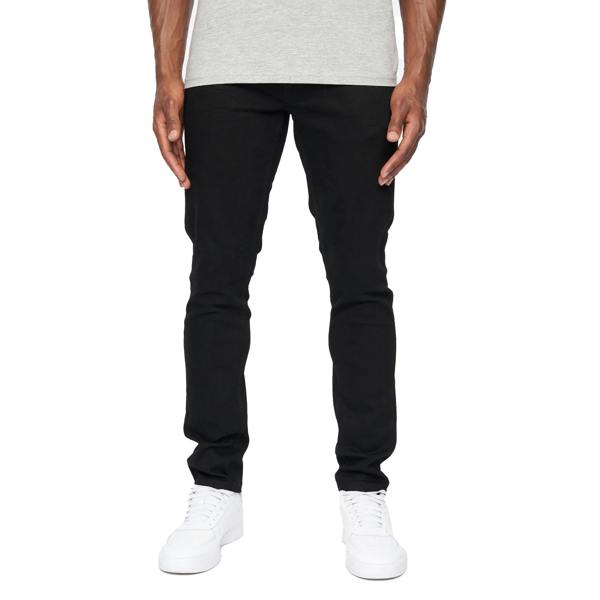Crosshatch Mens Barbeck Slim Jeans - Solid Black