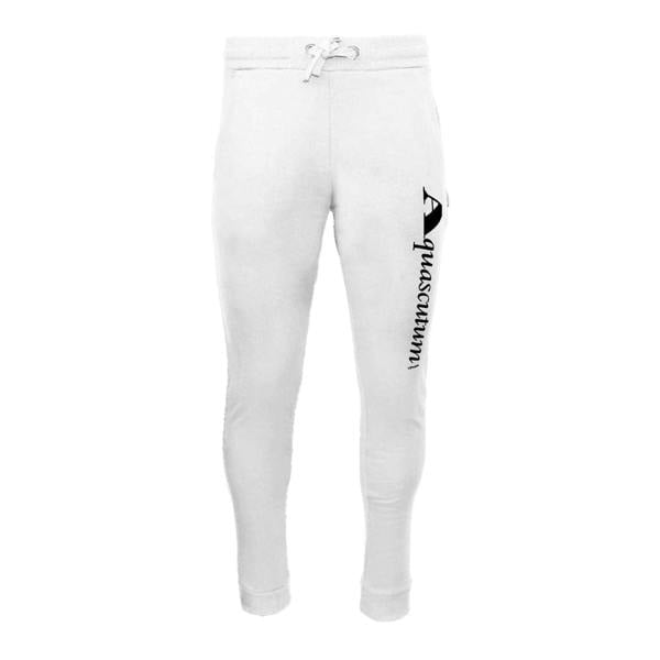 Aquascutum Mens Logo Joggers - White - 