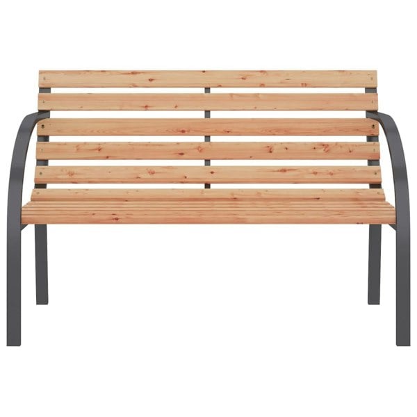 Berkfield Garden Bench 120 cm Wood and Iron