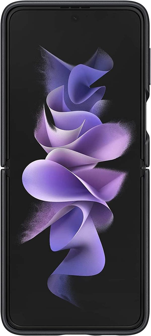 Samsung Galaxy Z Flip 3 Leather Cover Black - EF-VF711LBEGWW