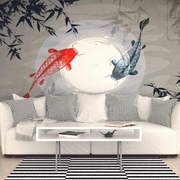 Origin Murals Watercolour Koi Wall Mural