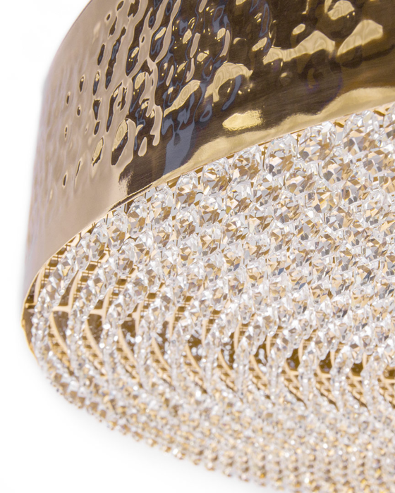 Castro Lighting Penthouse Gold-Plated Crystal Suspension Light