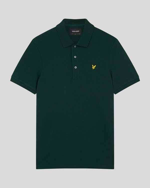 Lyle & Scott Plain Polo Shirt - Dark Green