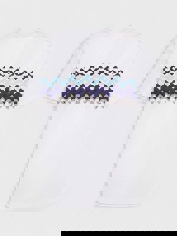 Missoni White T-Shirt With Zig-Zag Print