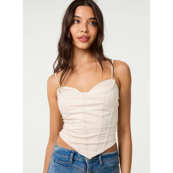 Pink Vanilla Bustier Bra Cup Cupra Top